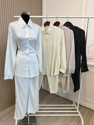 Belle Stripe Pant Set
