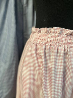 Daphne Checkered Skirt Set