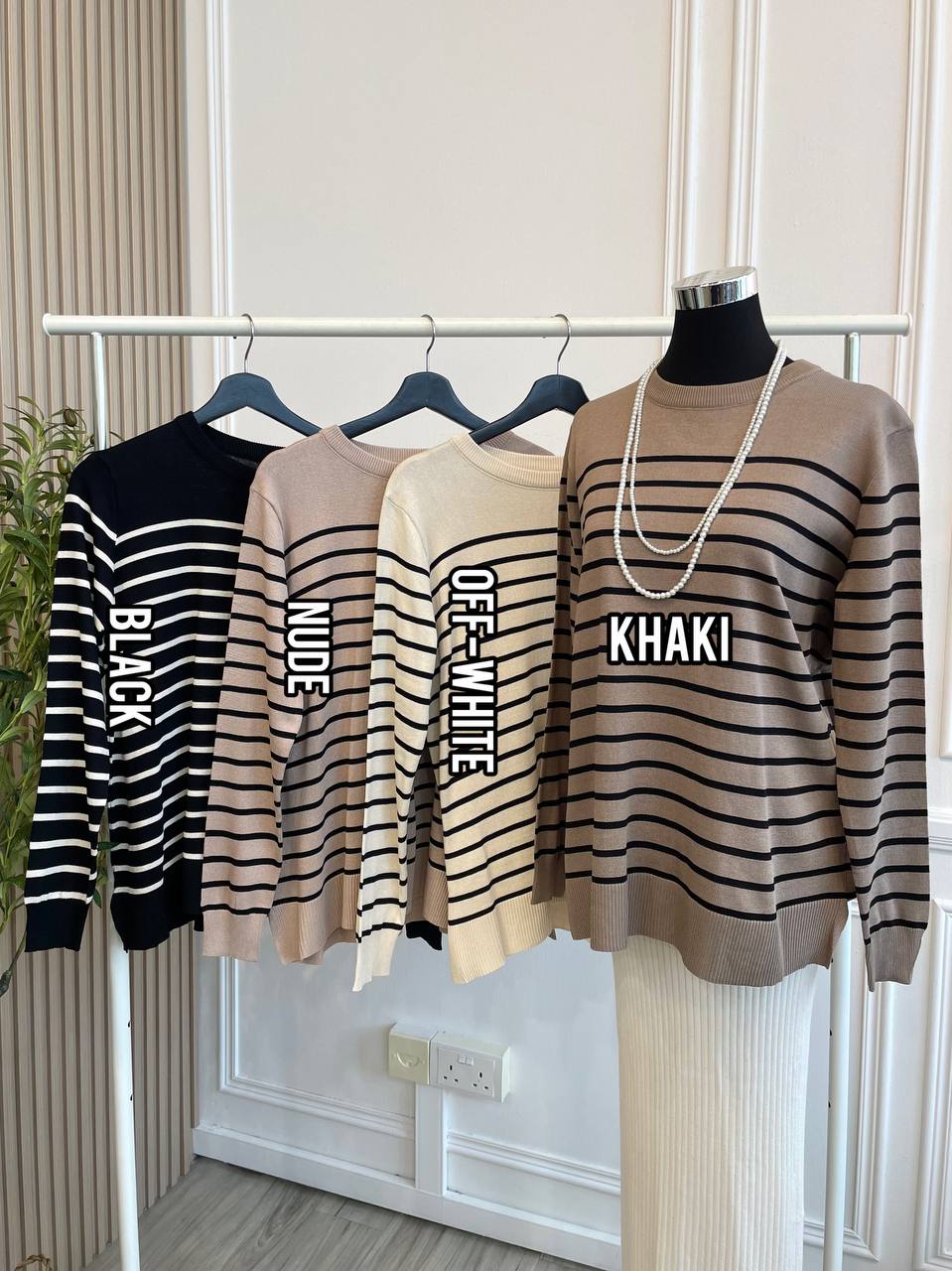 Brielle Stripe Knit Top
