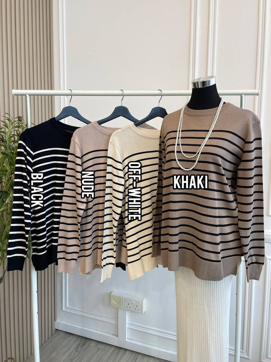 Brielle Stripe Knit Top