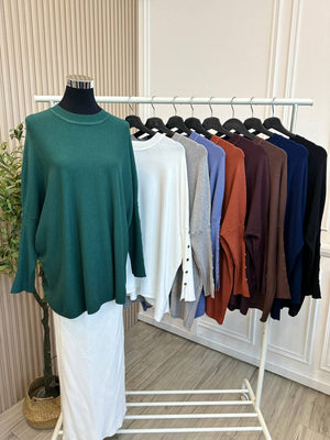 Raina Batwing Knit Top