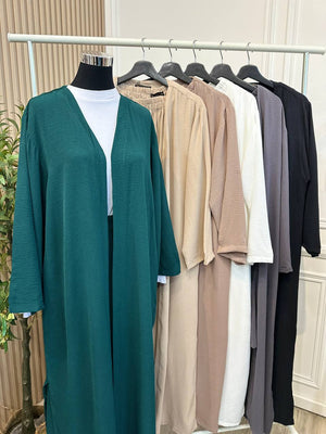 Long Cardi With Pants Set