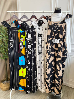Printed Frill Jumpsuit