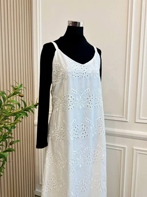 Tiara Eyelet Ruffle Dress
