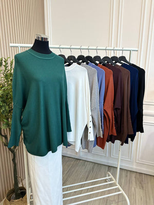 Raina Batwing Knit Top