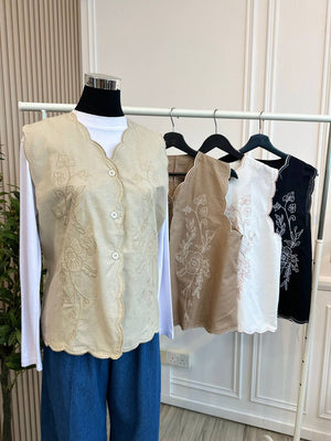 Tyqa Embroidery Vest