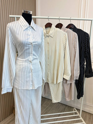 Belle Stripe Pant Set