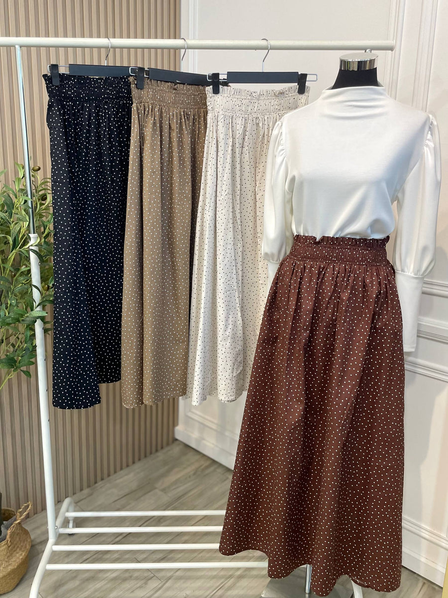 Nyra Polka Flare Skirt
