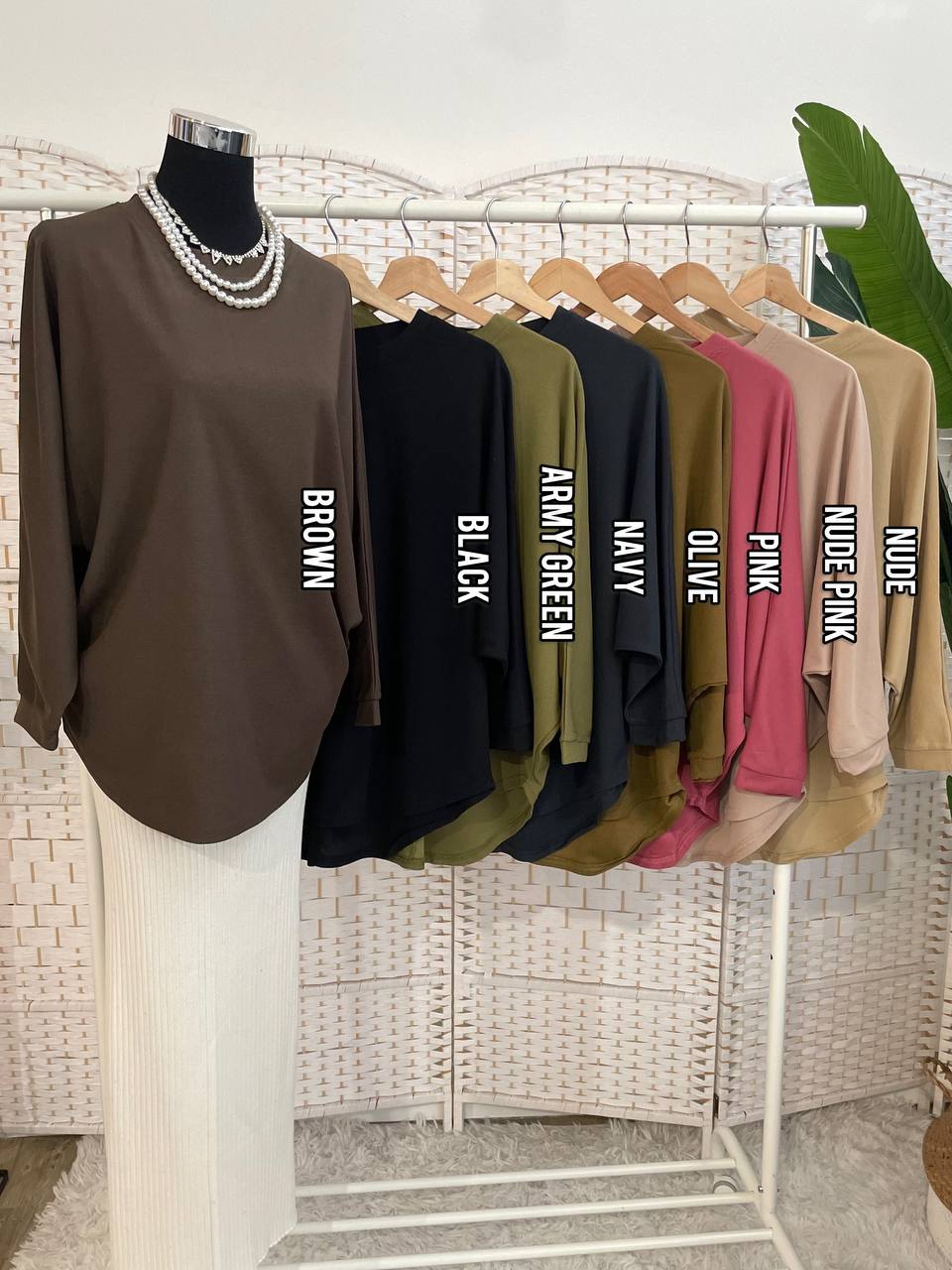 Adeline Batwing Top