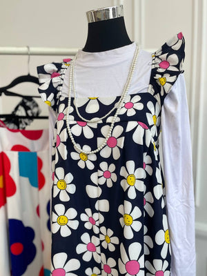Printed Frill Jumpsuit