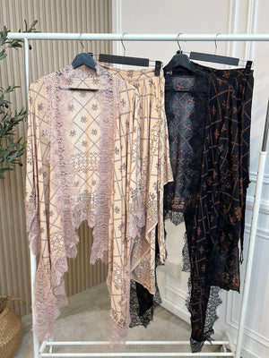 Eid24-Kimono Batik Skirt Set