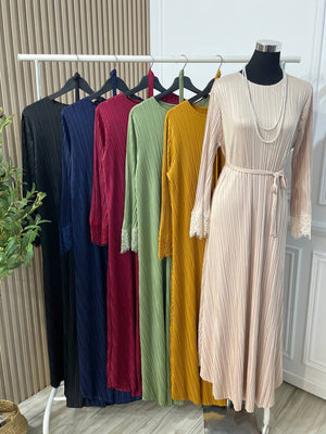 Eid25- Lutfiah Pleated Abaya