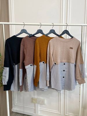 Elena Knit Stripe Top
