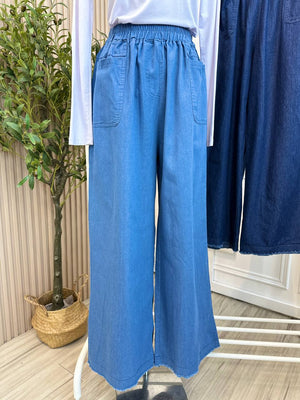Fray Denim Pants