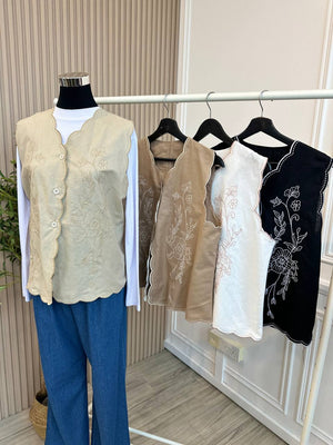 Tyqa Embroidery Vest