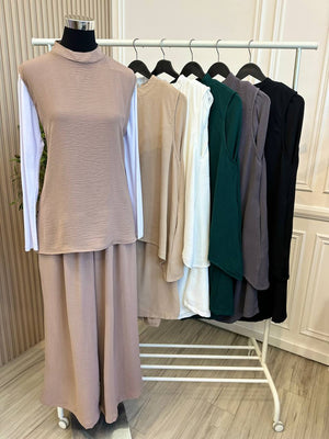 Sleeveless Pants Set