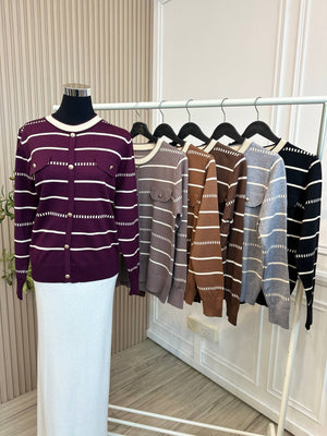 Ariana Stripe Knit Top