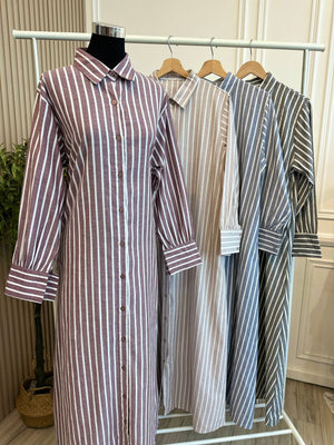A-Line Stripe Dress (NLB Own Manufactured)
