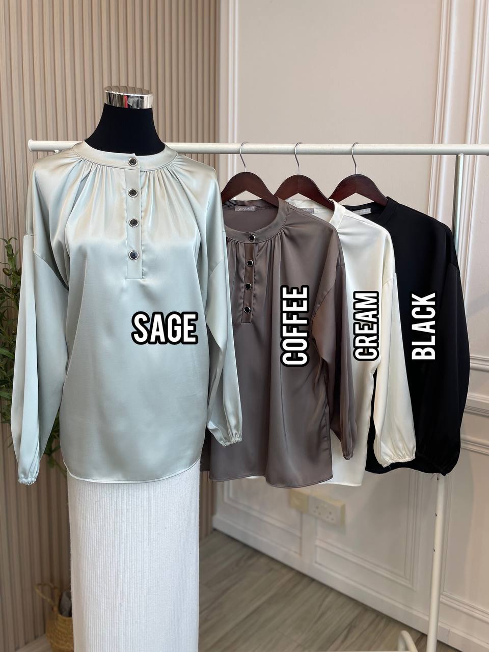 Liedya Button Blouse