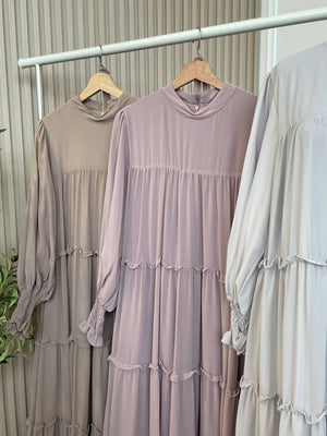 Aluna Tiered Dress Set (comes with bawal)