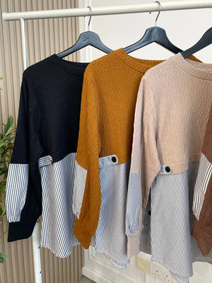 Elena Knit Stripe Top
