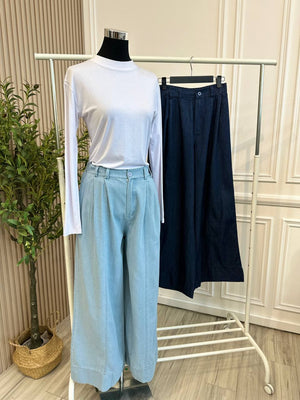 Nayli Wide Leg Denim Pants