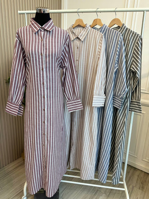 A-Line Stripe Dress (NLB Own Manufactured)