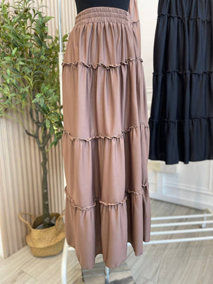 Ruffle Tiered Skirt