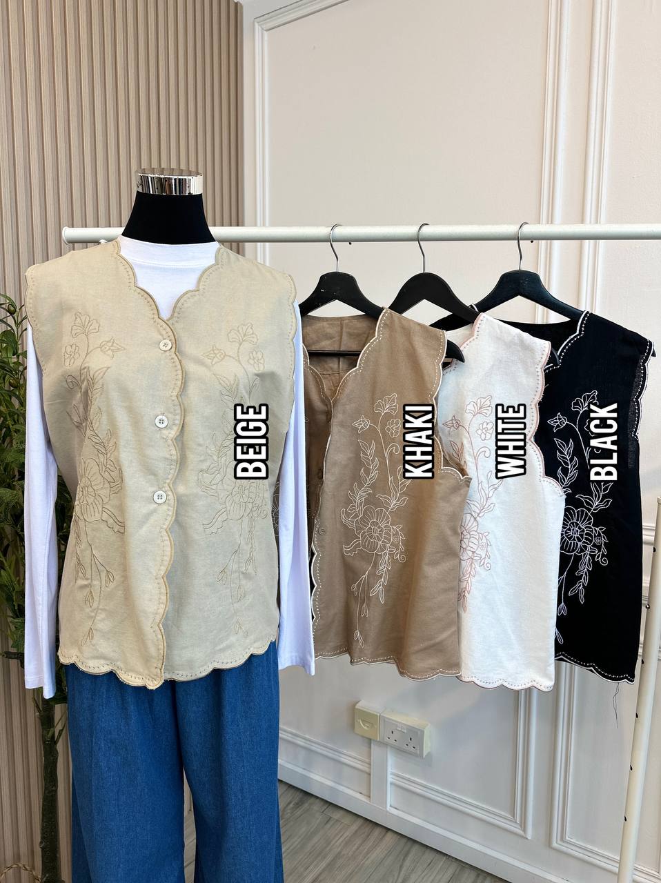 Tyqa Embroidery Vest