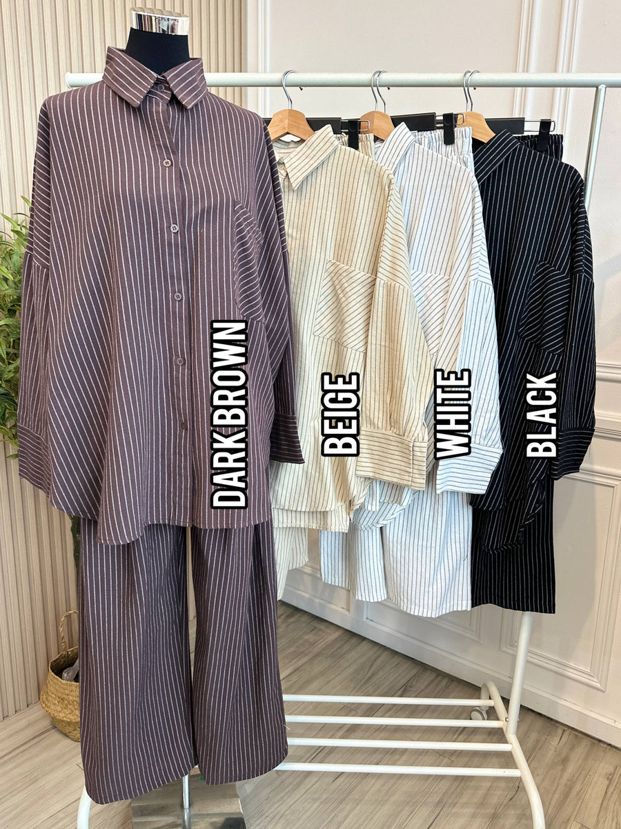 Gracie Stripe Pant Set