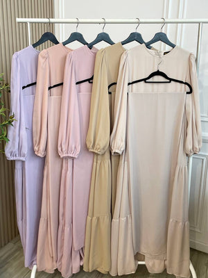 Risa Tiered Dress With Shawl (NLB Own Manufactured)