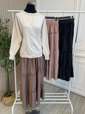 Ruffle Tiered Skirt