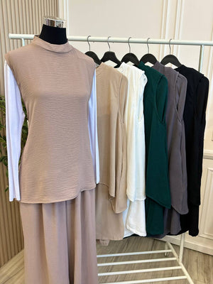 Sleeveless Pants Set