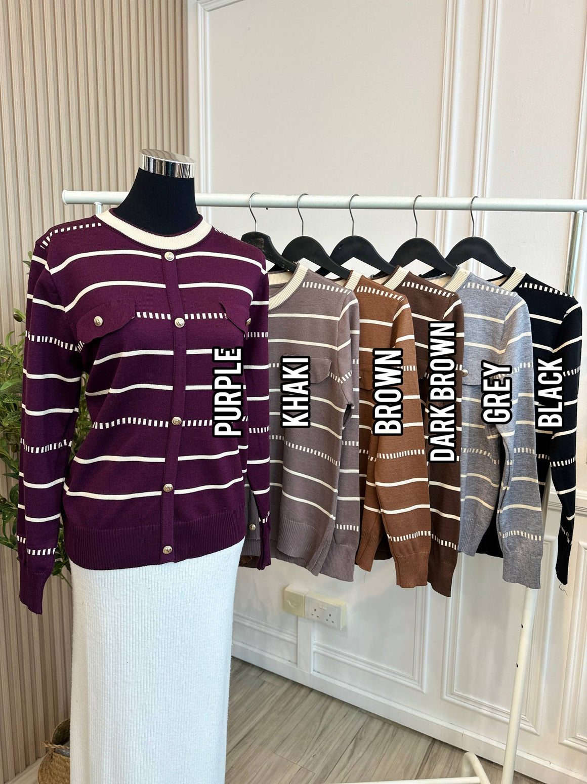 Ariana Stripe Knit Top