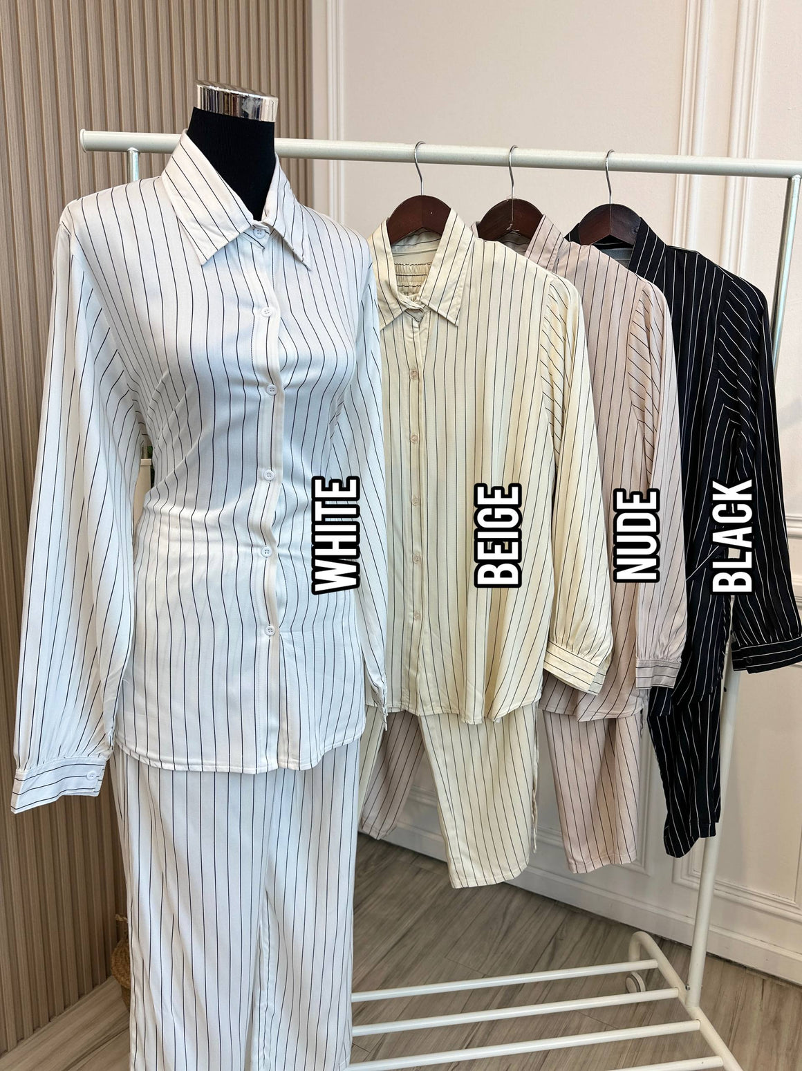 Belle Stripe Pant Set