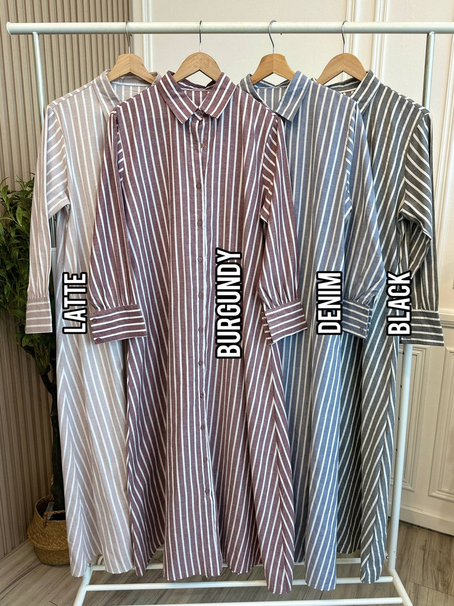 A-Line Stripe Dress (NLB Own Manufactured)