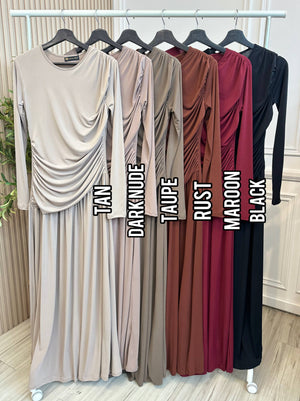 Aria Ruched Dress (NLB Own Manufactured)