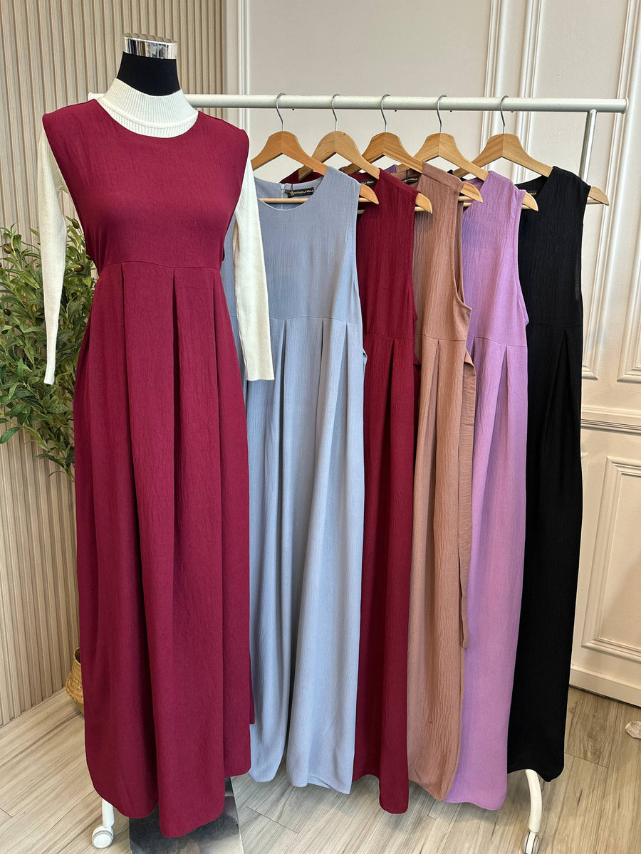 Eve Tie Back Sleeveless Dress (Own Manufactured)