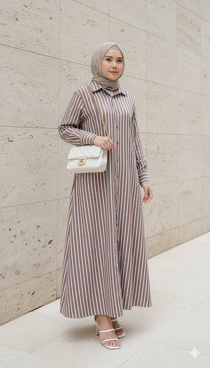 A-Line Stripe Dress (NLB Own Manufactured)