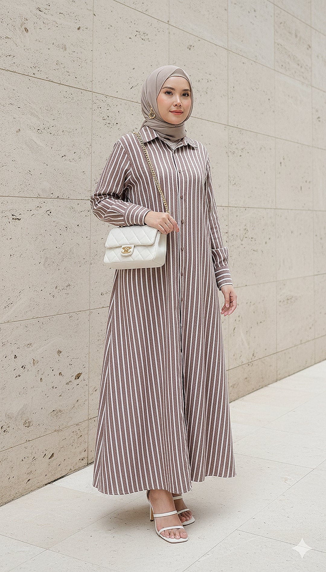 A-Line Stripe Dress (NLB Own Manufactured)