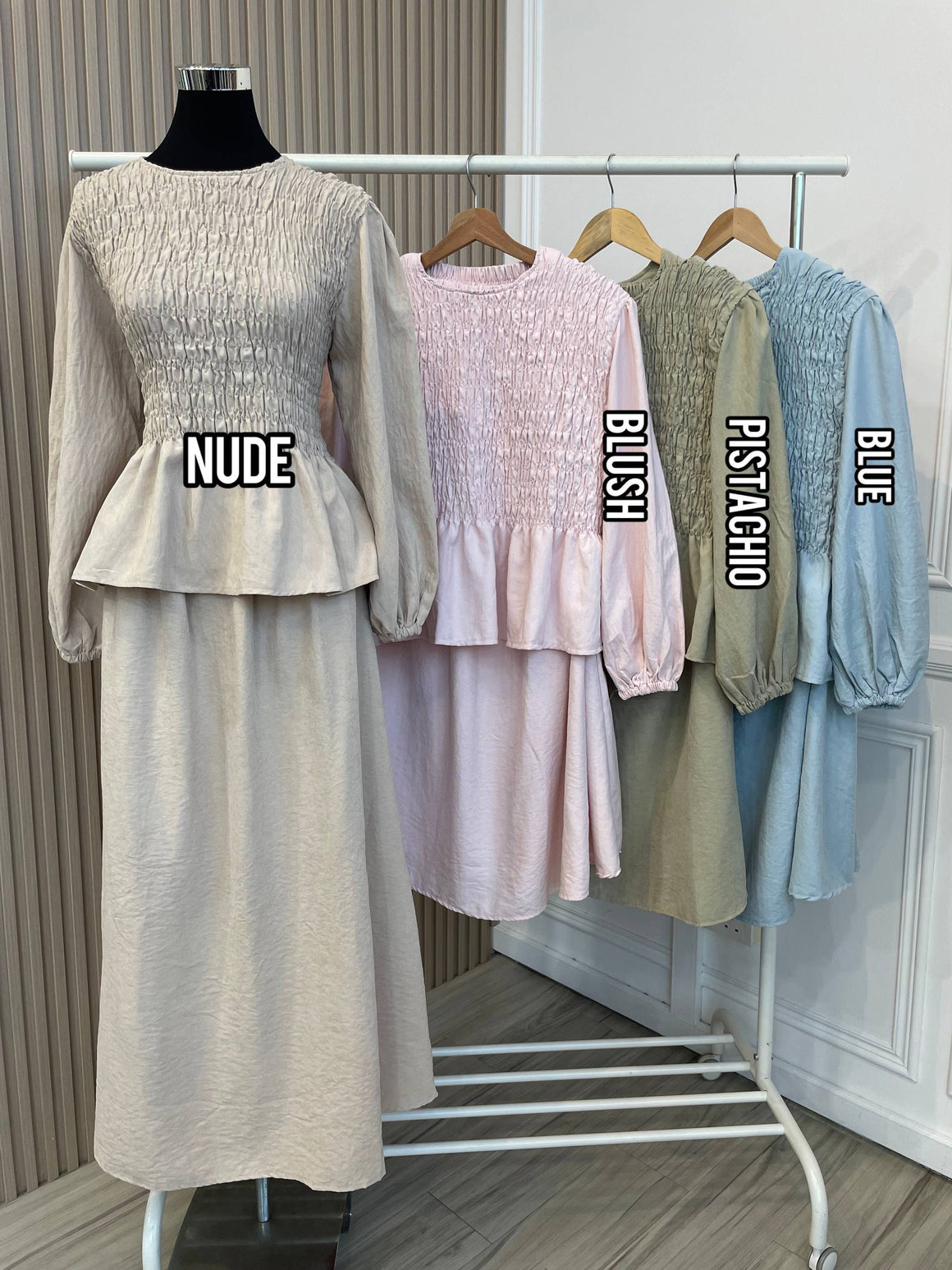 Maya Smock Skirt Set