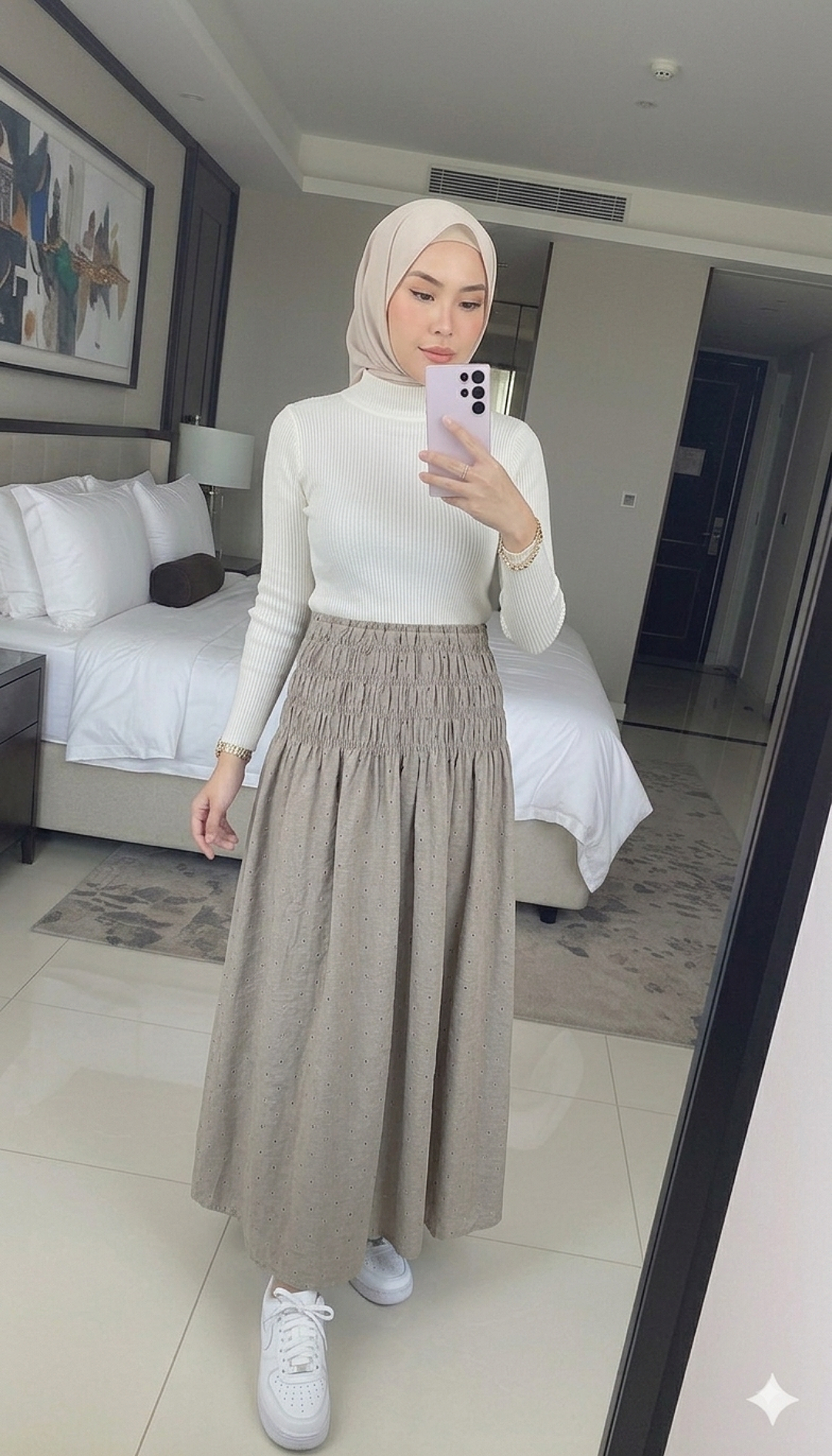 Smock Polka Skirt