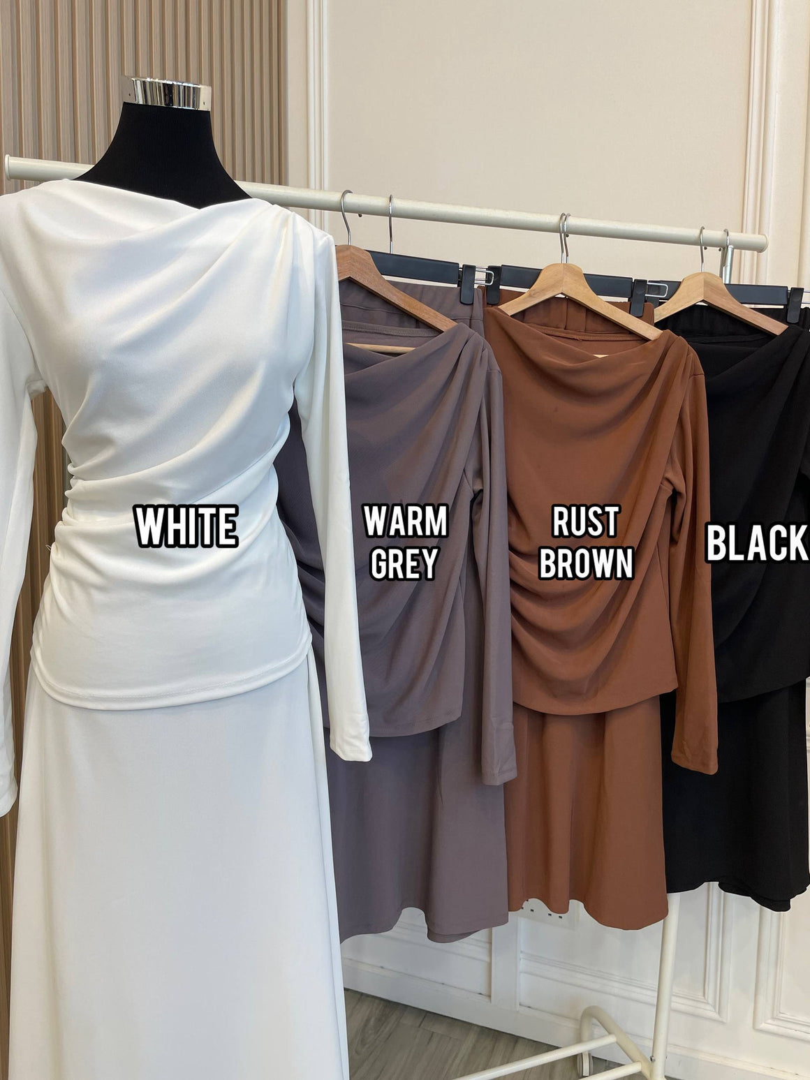 Fina Ruched Skirt Set