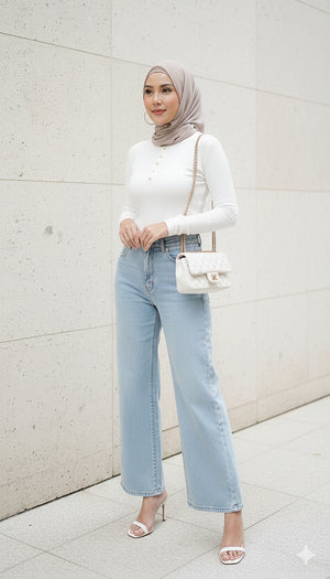 Daisy High Collar Knit Top