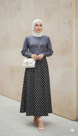Polka Flare Skirt