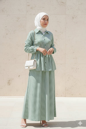 Shaila Stripe Skirt Set