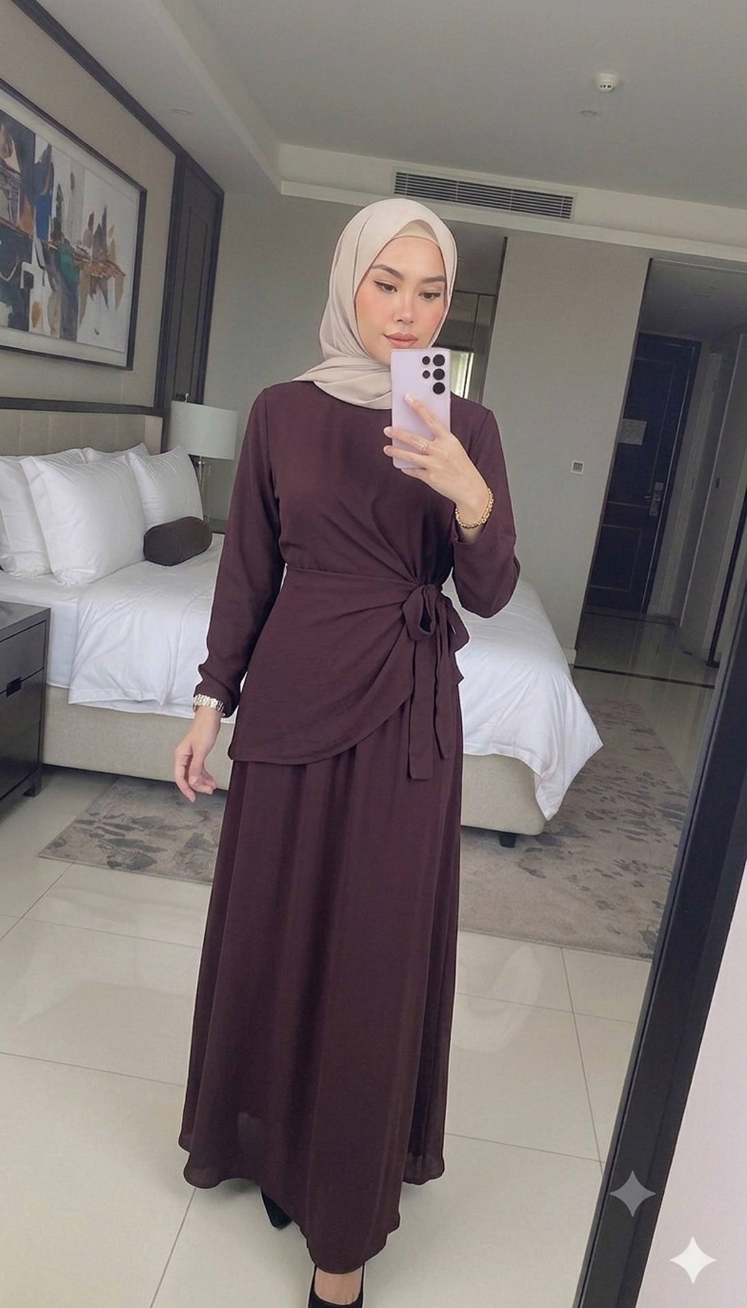 Deenise Tie-Knot Skirt Set (NLB Own Manufactured)