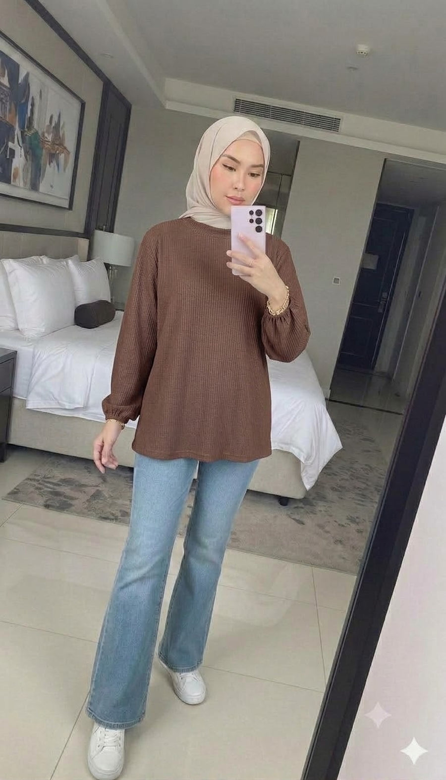 Aleesa Waffle Top