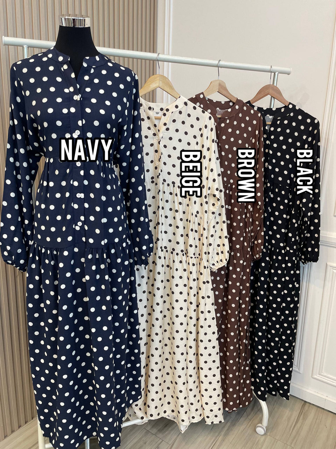 Polka Tiered Dress