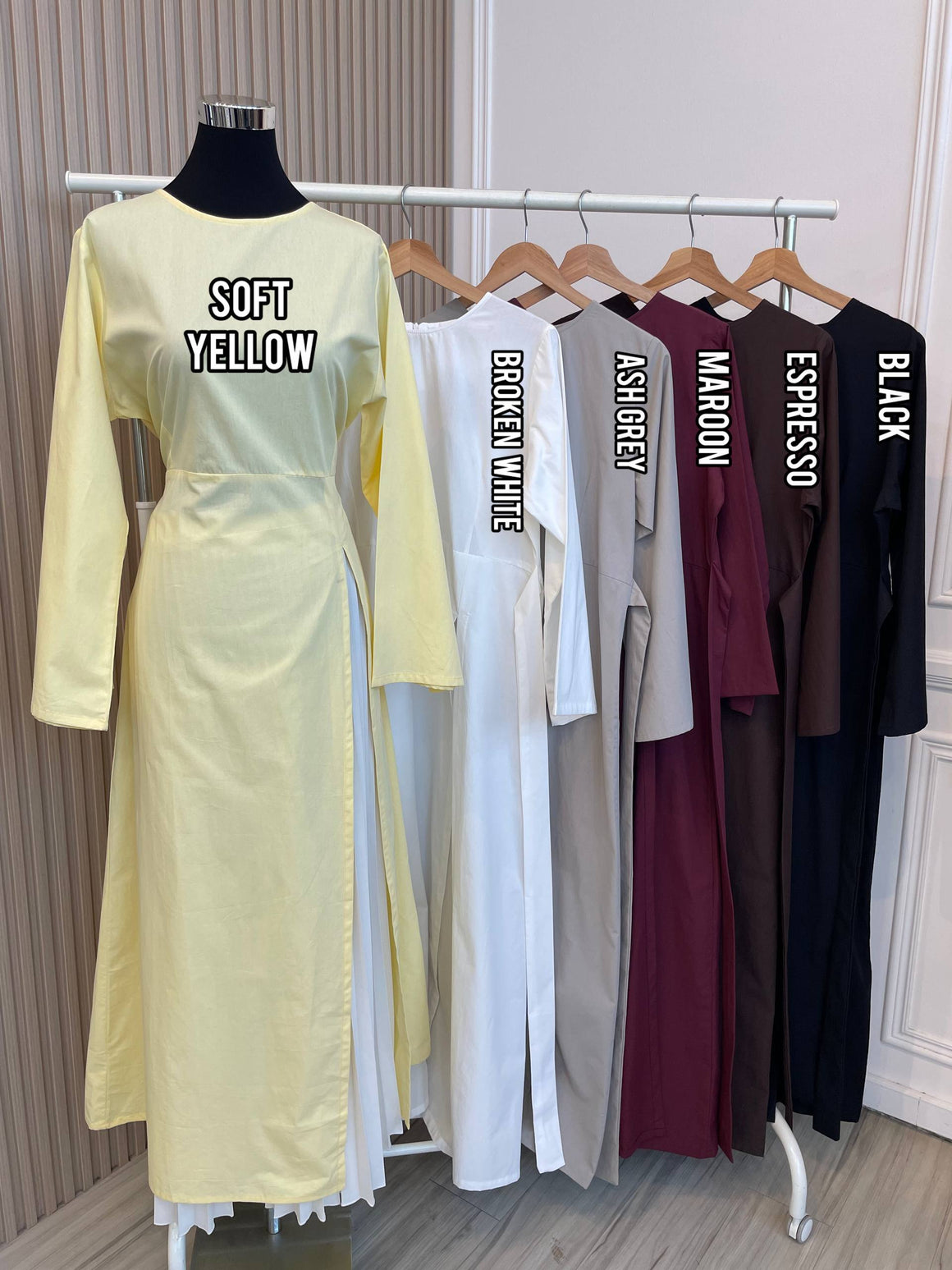 Afina Front-Slit Dress (NLB Own Manufactured)